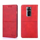 For Tecno Phantom X Cow Texture Magnetic Horizontal Flip Leather Phone Case(Red) - 1