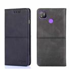 For Tecno Pop 4 Cow Texture Magnetic Horizontal Flip Leather Phone Case(Black) - 1