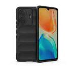 For vivo s15e Magic Shield TPU + Flannel Phone Case(Black) - 1