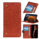 For Huawei P40 Lite E / Y7P Copper Buckle Retro Crazy Horse Texture Horizontal Flip Leather Case with Holder & Card Slots & Wallet(Brown) - 1