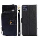 For Motorola Moto G50 5G Zipper Bag PU + TPU Horizontal Flip Leather Case(Black) - 1