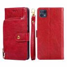 For Motorola Moto G50 5G Zipper Bag PU + TPU Horizontal Flip Leather Case(Red) - 1