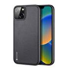 For iPhone 14/13 DUX DUCIS Fino Series PU + TPU Phone Case (Black) - 1