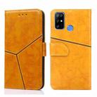 For Doogee X96 Pro Geometric Stitching Horizontal Flip Leather Phone Case(Yellow) - 1