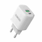 DUZZONA T2 USB + Type-C / USB-C Travel Charger, EU Plug(White) - 1