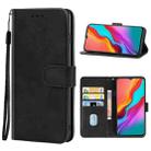 For Infinix Hot 8 / Hot 8 Lite Leather Phone Case(Black) - 1