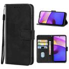 For Motorola Moto E40 Leather Phone Case(Black) - 1