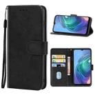 For Motorola Moto G10 Power Leather Phone Case(Black) - 1