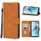 For Motorola Moto G41 Leather Phone Case(Brown) - 1