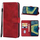 For Nokia XR20 Leather Phone Case(Red) - 1