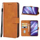 For Wiko View5 Plus Leather Phone Case(Brown) - 1