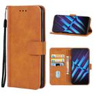 For ZTE nubia Red Magic 6R Leather Phone Case(Brown) - 1