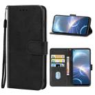 For HTC Desire 22 Pro Leather Phone Case(Black) - 1
