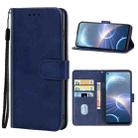 For HTC Desire 22 Pro Leather Phone Case(Blue) - 1