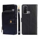 For OPPO Reno5 A Zipper Bag PU + TPU Horizontal Flip Leather Phone Case(Black) - 1