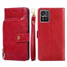 For vivo S10/S10 Pro Zipper Bag PU + TPU Horizontal Flip Leather Phone Case(Red) - 1