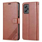 For Xiaomi Redmi Note 11T Pro / Poco X4 GT AZNS Sheepskin Texture Flip Leather Phone Case(Brown) - 1