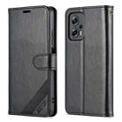 For Xiaomi Redmi Note 11T Pro / Poco X4 GT AZNS Sheepskin Texture Flip Leather Phone Case(Black) - 1