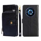 For Honor Magic3 Zipper Bag PU + TPU Horizontal Flip Leather Phone Case(Black) - 1