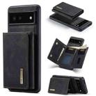 For Google Pixel 7 5G DG.MING M1 Series 3-Fold Multi Card Wallet + Magnetic Phone Case(Black) - 1