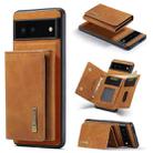 For Google Pixel 7 5G DG.MING M1 Series 3-Fold Multi Card Wallet + Magnetic Phone Case(Brown) - 1