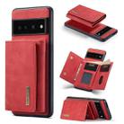 For Google Pixel 7 Pro 5G DG.MING M1 Series 3-Fold Multi Card Wallet + Magnetic Phone Case(Red) - 1