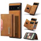 For Google Pixel 6A DG.MING M2 Series 3-Fold Multi Card Bag Phone Case(Brown) - 1