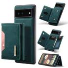 For Google Pixel 6A DG.MING M2 Series 3-Fold Multi Card Bag Phone Case(Green) - 1