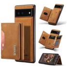 For Google Pixel 7 5G DG.MING M2 Series 3-Fold Multi Card Bag Phone Case(Brown) - 1