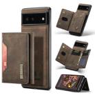 For Google Pixel 7 5G DG.MING M2 Series 3-Fold Multi Card Bag Phone Case(Coffee) - 1