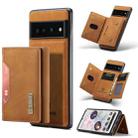 For Google Pixel 7 Pro 5G DG.MING M2 Series 3-Fold Multi Card Bag Phone Case(Brown) - 1