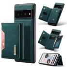 For Google Pixel 7 Pro 5G DG.MING M2 Series 3-Fold Multi Card Bag Phone Case(Green) - 1