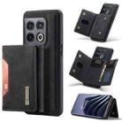 For OnePlus 10 Pro DG.MING M2 Series 3-Fold Multi Card Bag Phone Case(Black) - 1