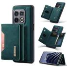 For OnePlus 10 Pro DG.MING M2 Series 3-Fold Multi Card Bag Phone Case(Green) - 1