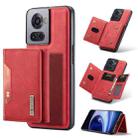 For OnePlus Ace/10R DG.MING M2 Series 3-Fold Multi Card Bag Phone Case(Red) - 1