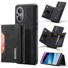 For OnePlus Nord N20 5G DG.MING M2 Series 3-Fold Multi Card Bag Phone Case(Black) - 1