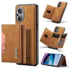 For OnePlus Nord N20 5G DG.MING M2 Series 3-Fold Multi Card Bag Phone Case(Brown) - 1