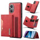 For OnePlus Nord N20 5G DG.MING M2 Series 3-Fold Multi Card Bag Phone Case(Red) - 1