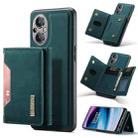 For OnePlus Nord N20 5G DG.MING M2 Series 3-Fold Multi Card Bag Phone Case(Green) - 1