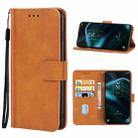 For TCL Stylus 5G Leather Phone Case(Brown) - 1