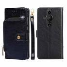For Sony Xperia Pro-I Zipper Bag PU + TPU Horizontal Flip Leather Phone Case(Black) - 1