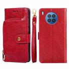 For Huawei nova 8i Zipper Bag PU + TPU Horizontal Flip Leather Phone Case(Red) - 1