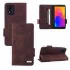 For Alcatel 1B 2022 Magnetic Clasp Leather Phone Case(Brown) - 1