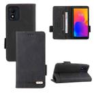 For Alcatel 1B 2022 Magnetic Clasp Leather Phone Case(Black) - 1