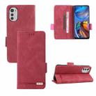 For Nokia C21 Plus Magnetic Clasp Leather Phone Case(Red) - 1