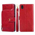 For ZTE Blade L210 Zipper Bag PU + TPU Horizontal Flip Leather Phone Case(Red) - 1