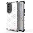 For Honor 70 5G Honeycomb Phone Case(White) - 1