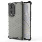 For Honor 70 5G Honeycomb Phone Case(Black) - 1