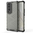 For Honor 70 Pro 5G Honeycomb Phone Case(Black) - 1