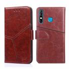 For Infinix Hot 8 / Hot 8 Lite Geometric Stitching Horizontal Flip Leather Phone Case(Dark Brown) - 1